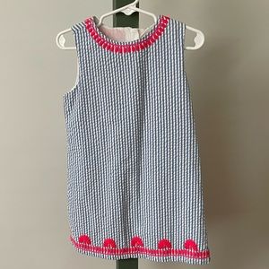 Vineyard Vines girls seersucker dress size 4t GUC
